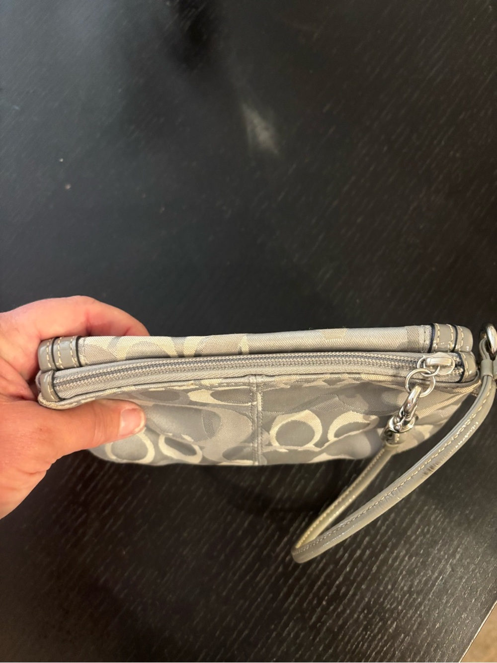 Coach Y2K turn lock Gray Signature
Wristlet - Picture 7 of 9